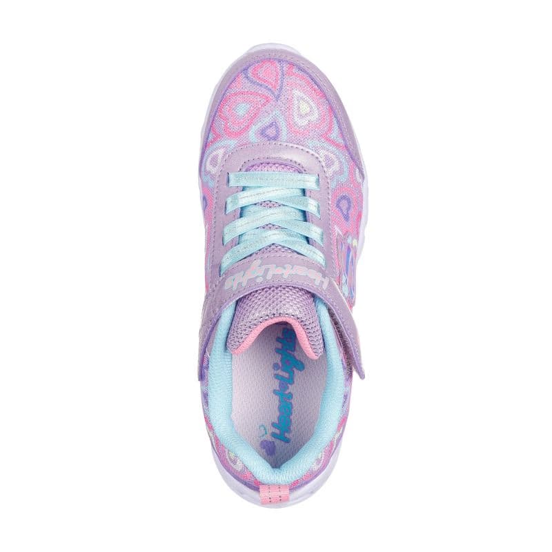 Dievčenská rekreačná obuv SKECHERS Heart Lights Boogie Love K lavender 4