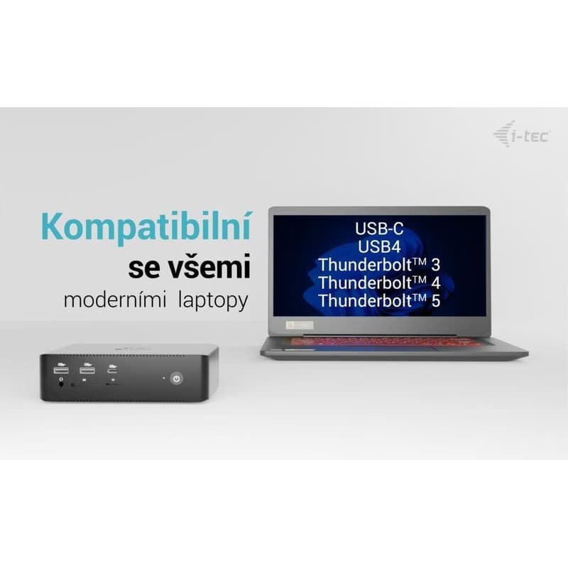 i-tec Thunderbolt 5 Quattro Display Docking Station, Power Delivery 140W 5