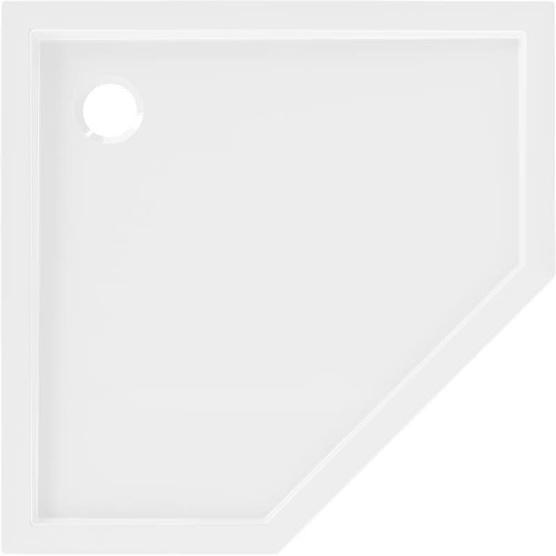 MEXEN - Flow päťboká sprchová vanička slim 90 x 90, biela lesk 46P109090 5