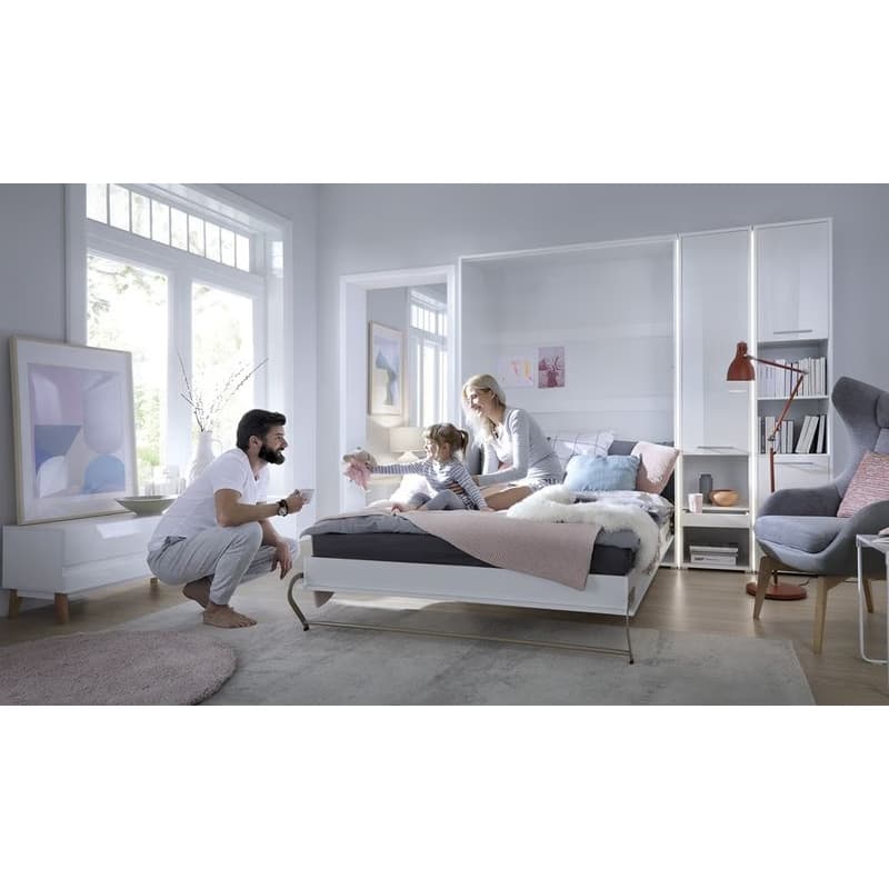 Dig-net nábytok Sklápacia posteľ Lenart CONCEPT PRO CP-01 biela | 140 x 200 cm 6