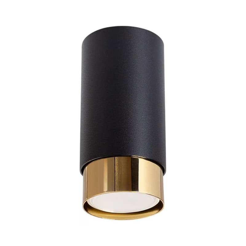 SL.1410 - Bodové svietidlo NERO 1xGU10/10W/230V 12,5 cm čierna/zlatá SL.1410