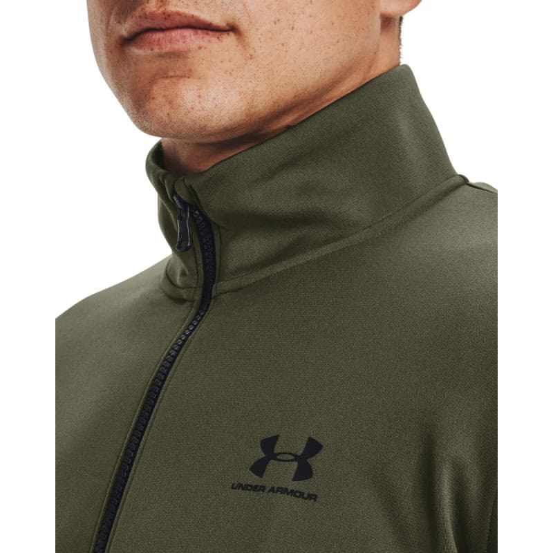 Pánska mikina so zipsom UNDER ARMOUR SPORTSTYLE TRICOT JACKET-GRN 2