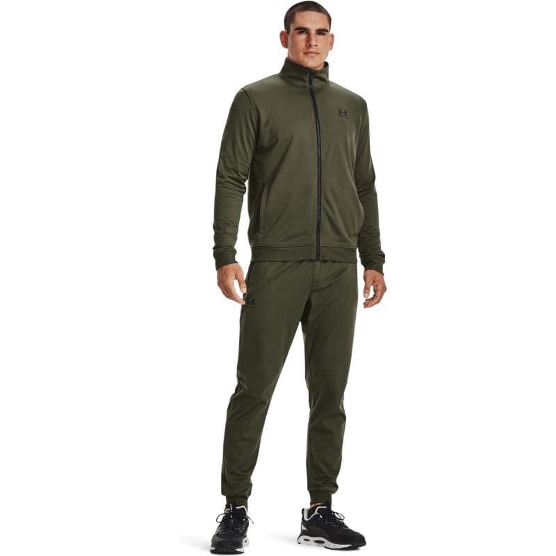 Pánska mikina so zipsom UNDER ARMOUR SPORTSTYLE TRICOT JACKET-GRN 4