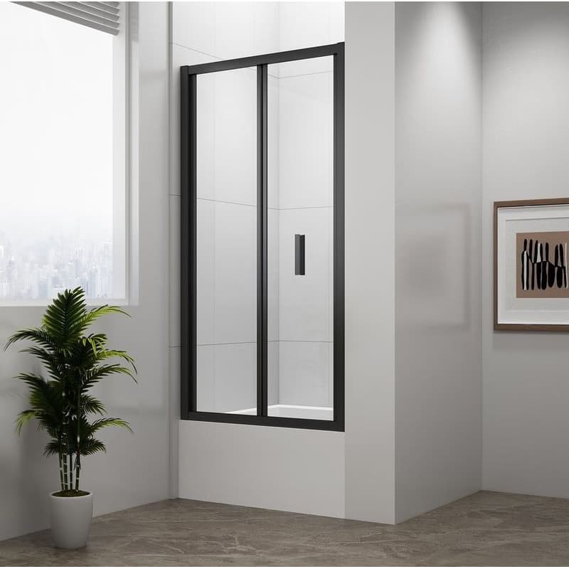 POLYSAN - DEEP BLACK sprchové dvere skladacie 1000x1650, číre sklo MD1910B