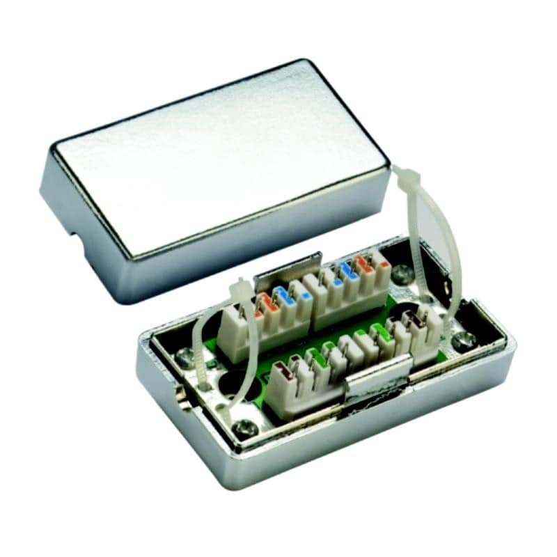 DATACOM Spojovací BOX STP Cat5e (2* zárez. pole) Silver 1