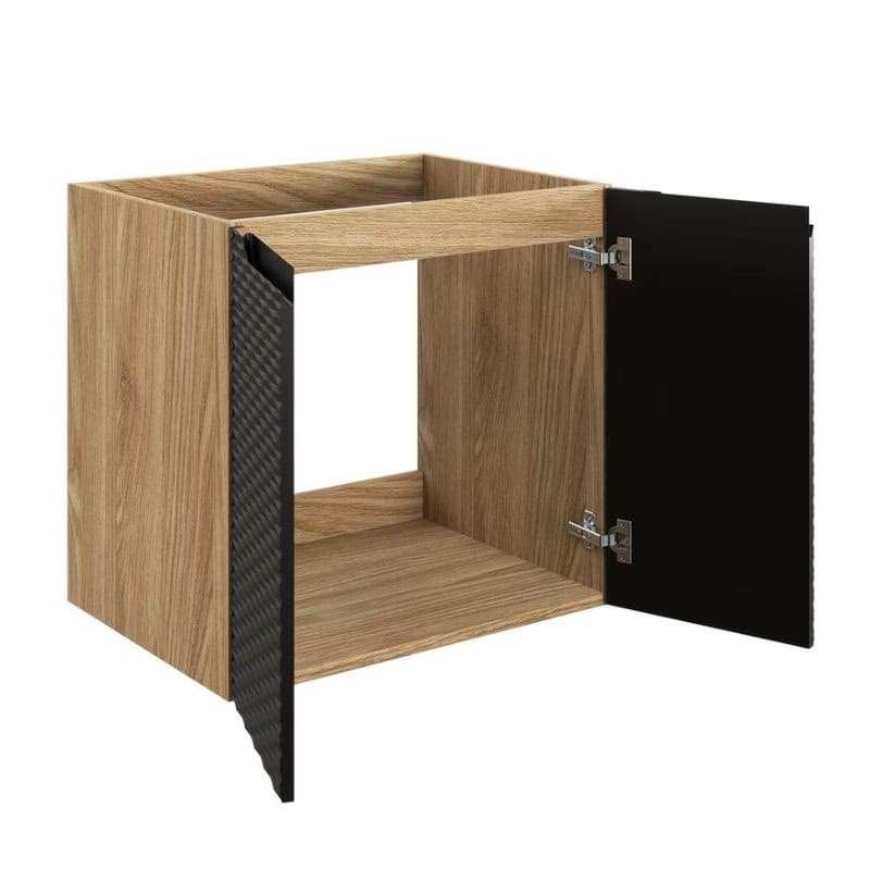 ArtCom Skrinka pod umývadlo OCEAN Black 82-60-2D | 60 cm s dvierkami 2