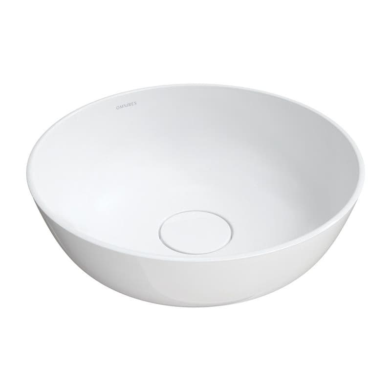 OMNIRES - SILK M+ umývadlo na dosku, o40 cm biela mat /BM/ SILKR400BM 1