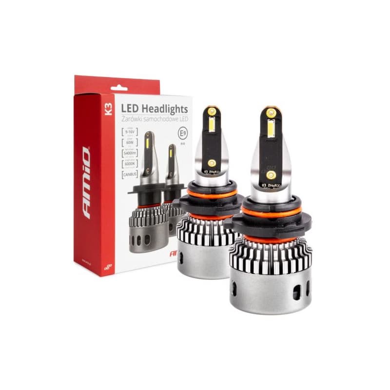 LED žiarovky hlavného svietenia K3 HB3/HIR1 9011/H10 12V 6000K canbus AMIO-03687