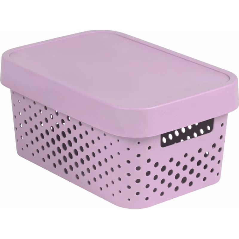 CURVER Úložný box INFINITY DOTS 4,5l s vekom | ružová 1