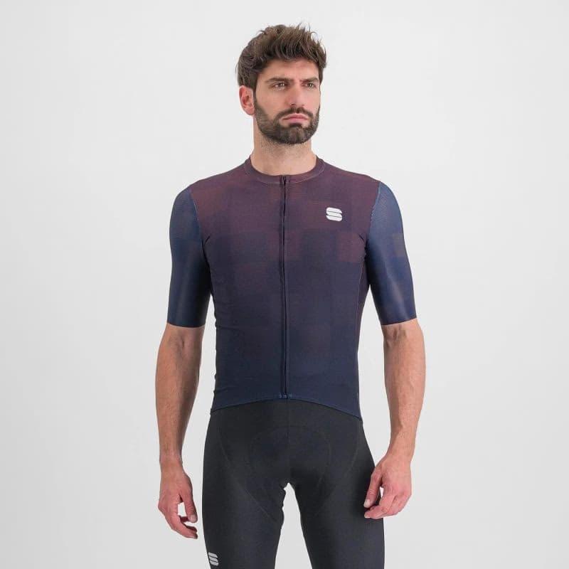 Pánsky cyklistický dres s krátkym rukávom SPORTFUL Rocket jersey, galaxy blue mulled grape 2