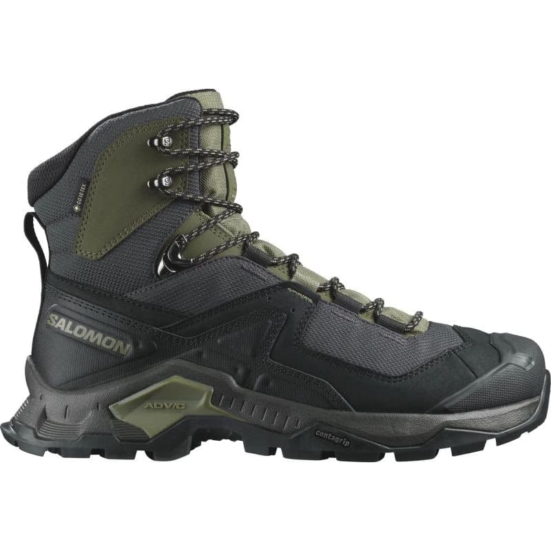 Pánska členková turistická obuv SALOMON Quest Element GTX M black deep lichen green olive night 2