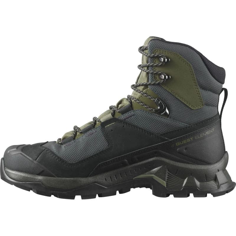 Pánska členková turistická obuv SALOMON Quest Element GTX M black deep lichen green olive night 3