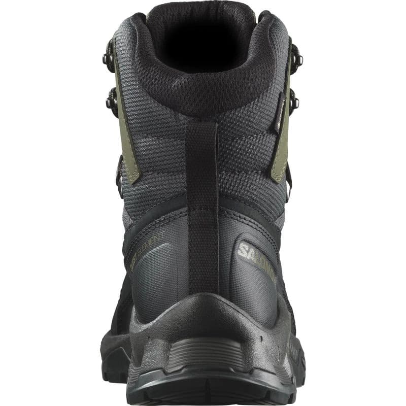 Pánska členková turistická obuv SALOMON Quest Element GTX M black deep lichen green olive night 5