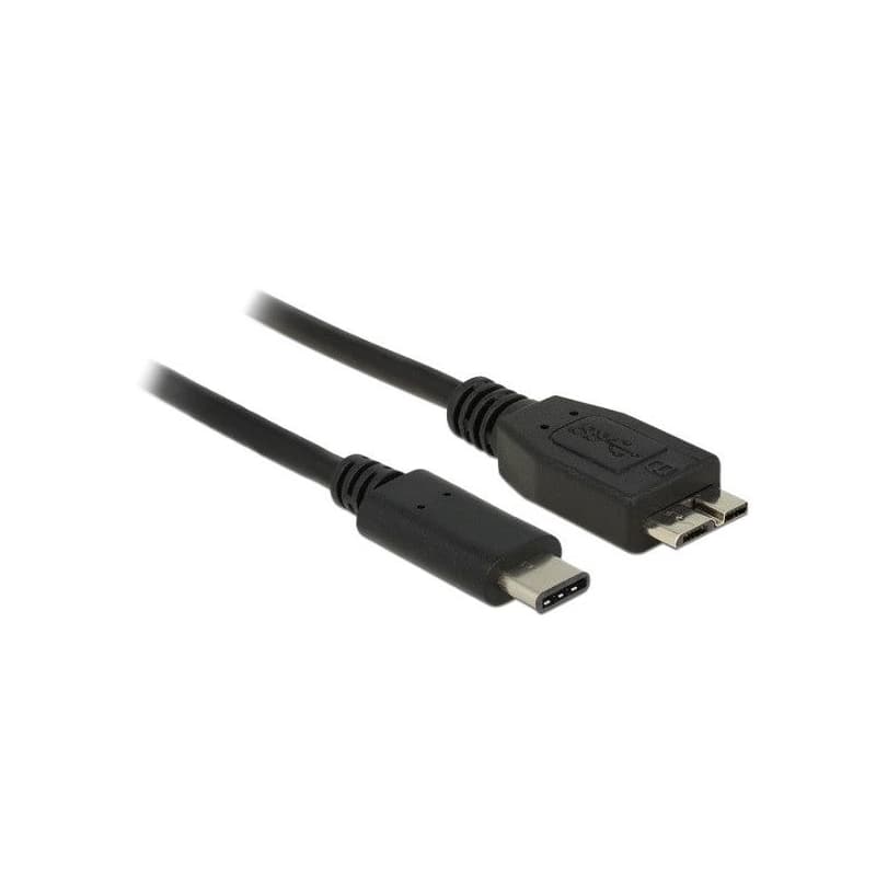 Delock kábel SuperSpeed USB 10 Gbps (USB 3.1, Gen 2) USB Type-C™ samec > USB type Micro-B samec 0.5 m čierny