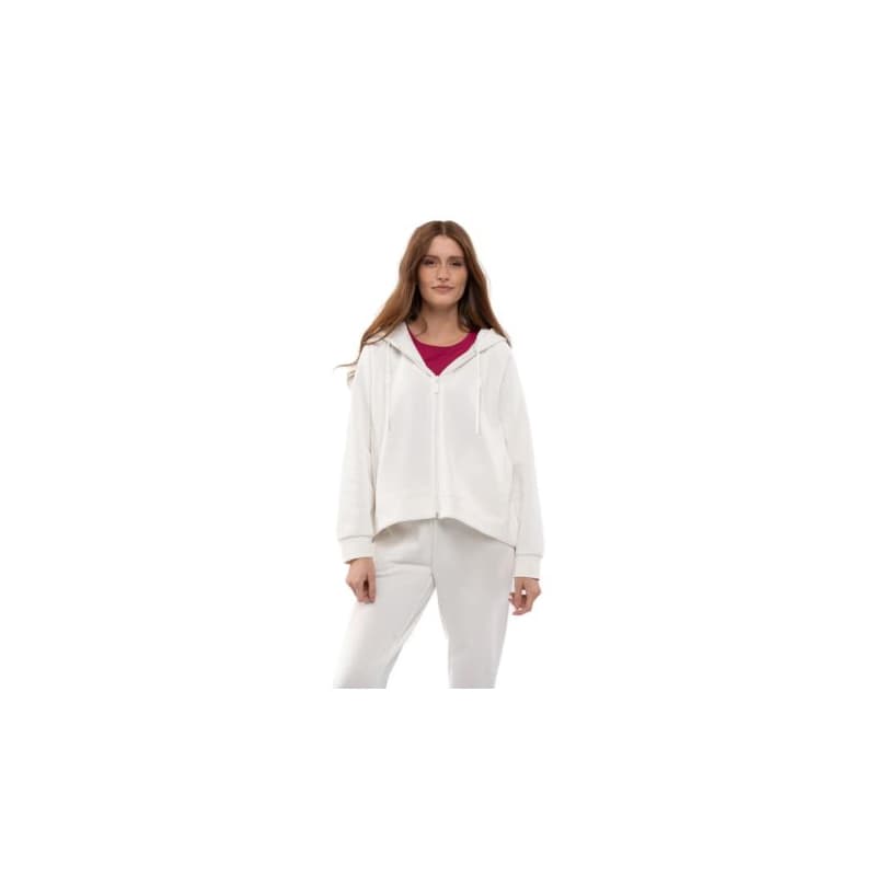 Dámska zateplená mikina so zipsom VOLCANO TIFFI-101-CREAM 1