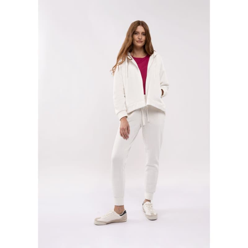 Dámska zateplená mikina so zipsom VOLCANO TIFFI-101-CREAM 4