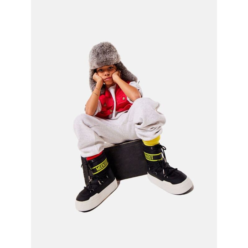 Juniorské vysoké zimné topánky MOON BOOT MB JR PARK BOOT, N001 BLACK 6