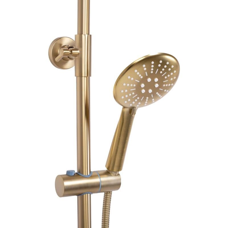 REA REA - Sprchový set s termostatickou batériou 150mm s výtokom Lungo zlatá kartáčovaná REA-P6604 4
