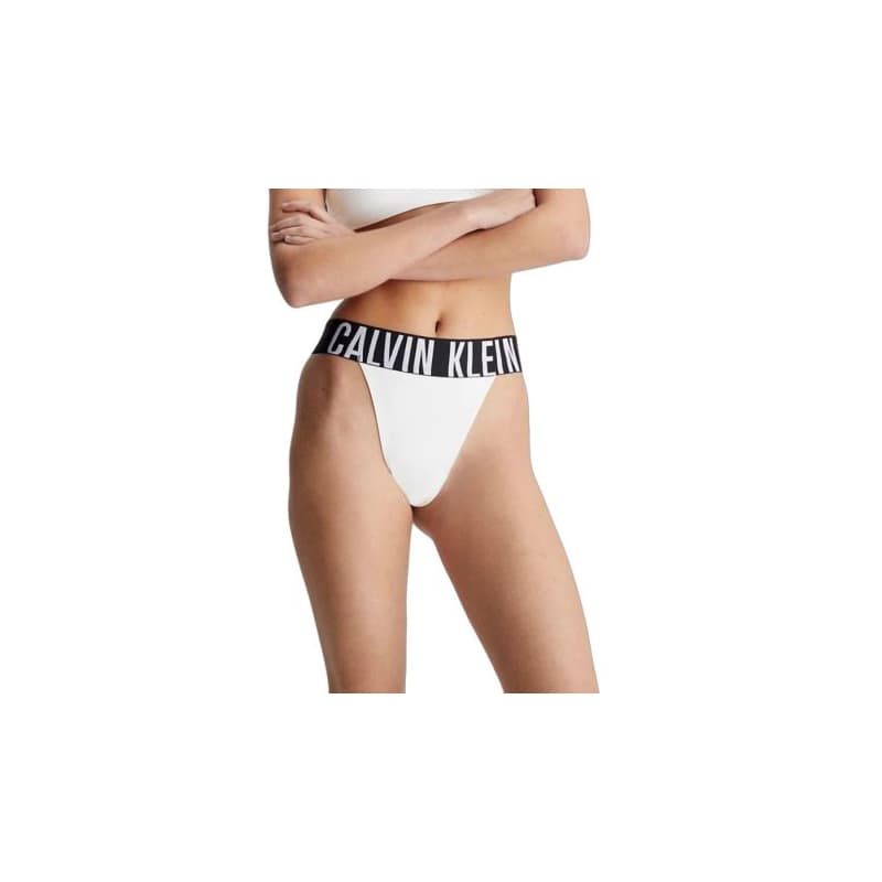 Dámske nohavičky CALVIN KLEIN HIGH LEG THONG-WHITE 1