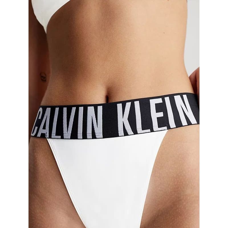 Dámske nohavičky CALVIN KLEIN HIGH LEG THONG-WHITE 2