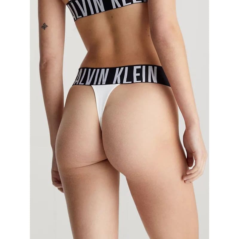Dámske nohavičky CALVIN KLEIN HIGH LEG THONG-WHITE 3