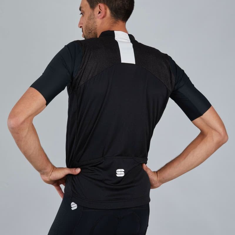 Pánsky cyklistický dres s krátkym rukávom SPORTFUL Strike short sleeve jersey, black white 4