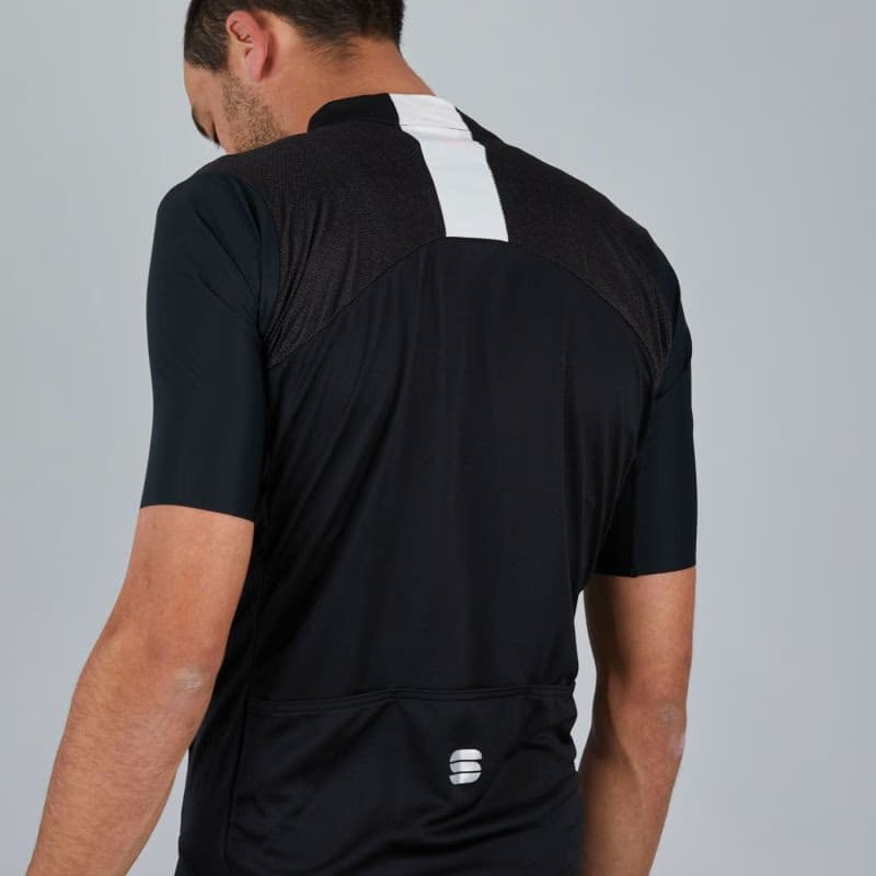 Pánsky cyklistický dres s krátkym rukávom SPORTFUL Strike short sleeve jersey, black white 5