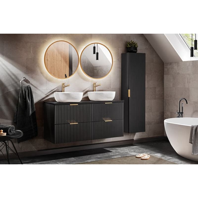 ArtCom Skrinka s košom ADEL BLACK 81-40-1DK | 40 cm 3