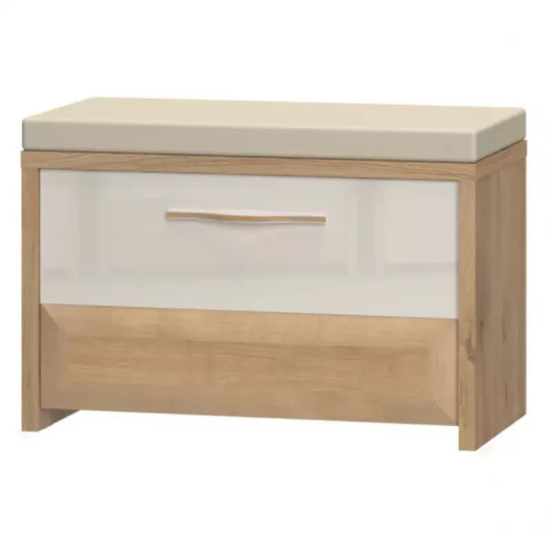 Skrinka na topánky Gala K1 lakovaná Pacific Walnut/Beige
