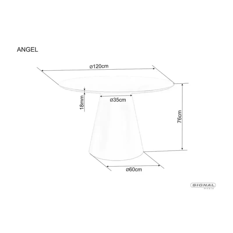 ANGEL stôl 120 2