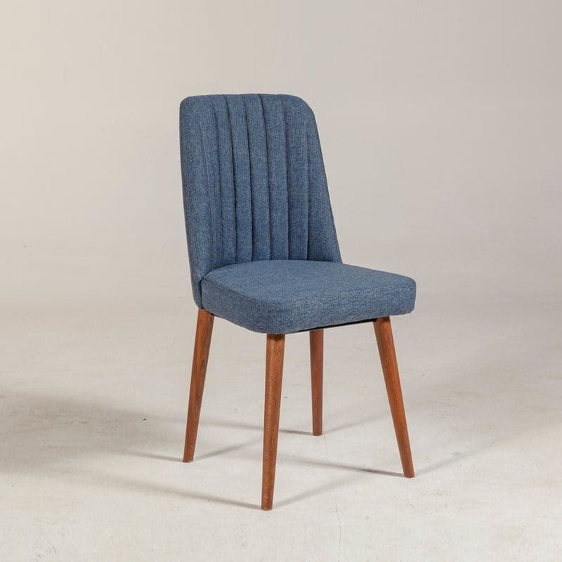 Stolička Vina 1048 - Dark Blue, Walnut 1