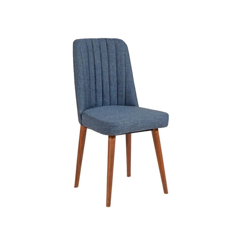 Stolička Vina 1048 - Dark Blue, Walnut 2