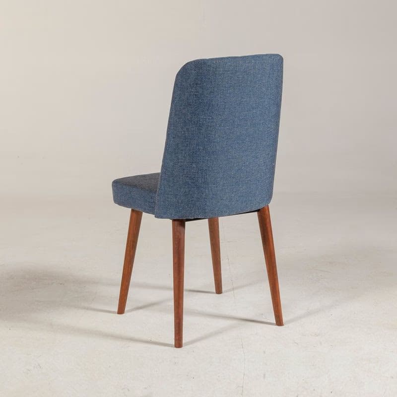 Stolička Vina 1048 - Dark Blue, Walnut 6
