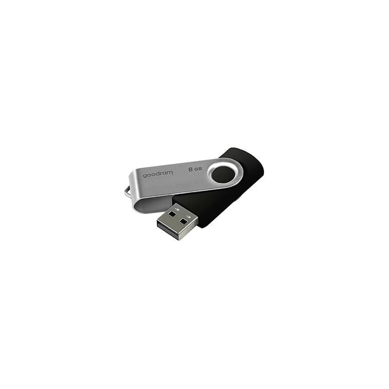 Goodram USB flash disk, USB 2.0, 8GB, UTS2, čierny, UTS2-0080K0R11, USB A, s otočnou krytkou 3