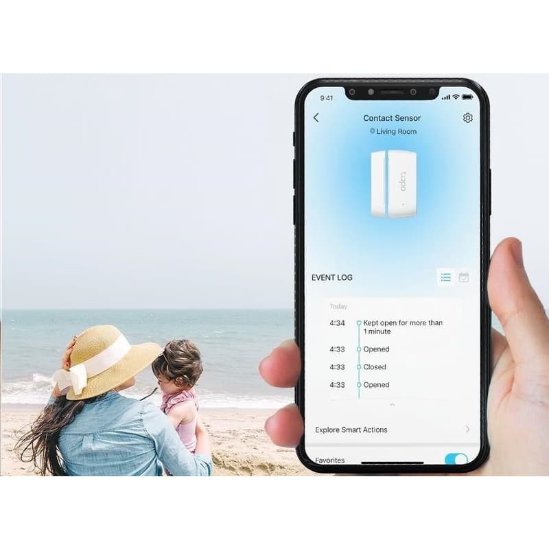 TP-Link Tapo T110 šikovný kontaktný senzor pre okná a dvere 4