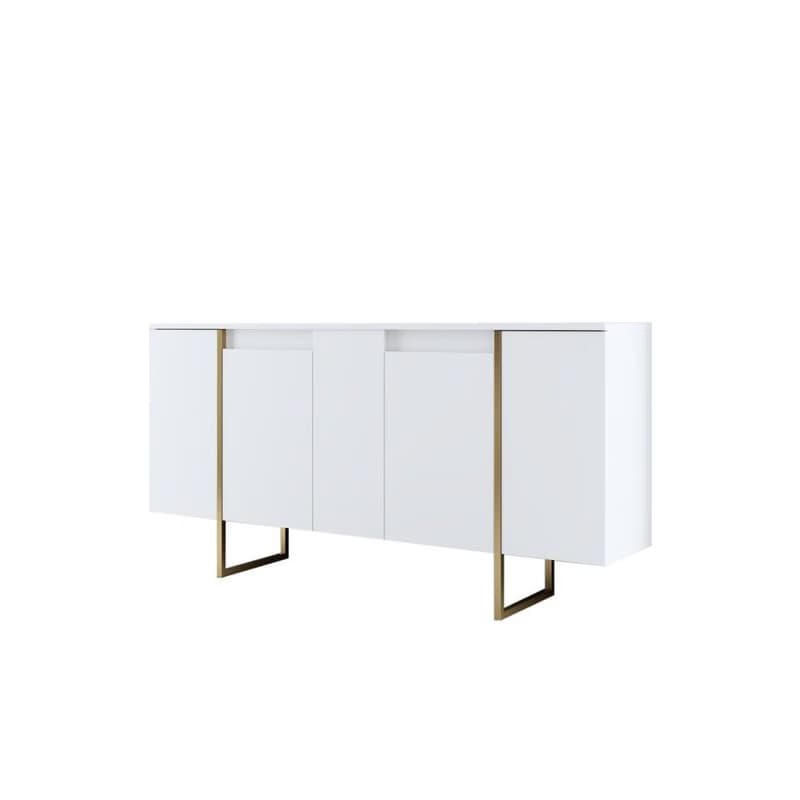 Living Room Furniture Set Luxe - White, Gold 5