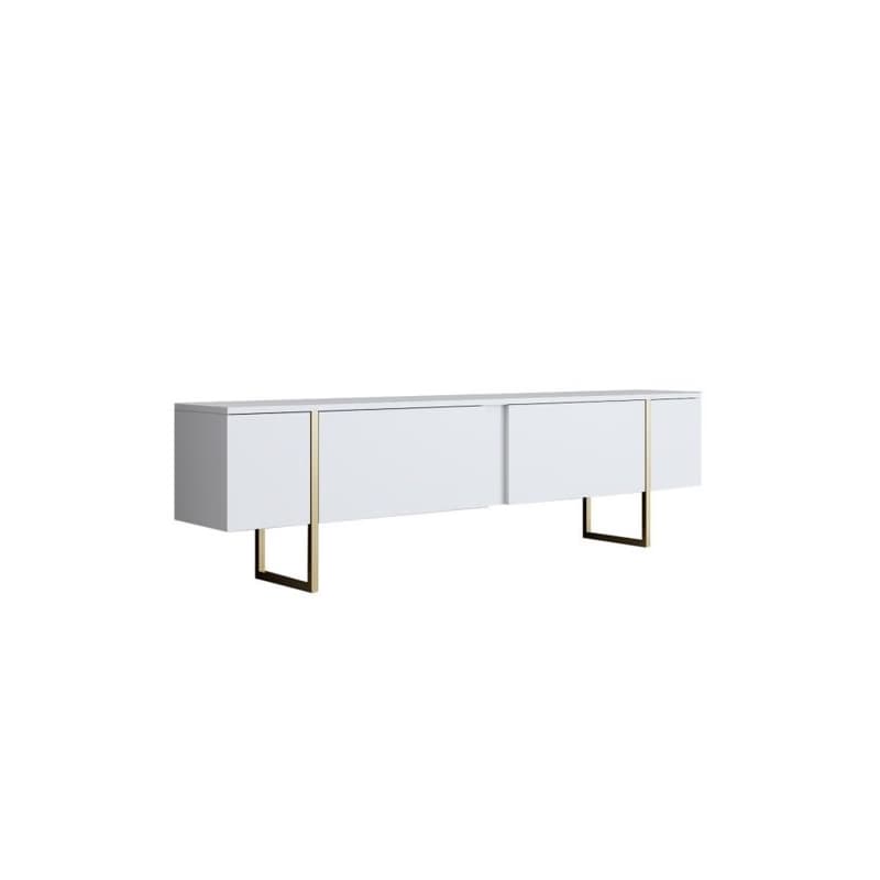 Living Room Furniture Set Luxe - White, Gold 6