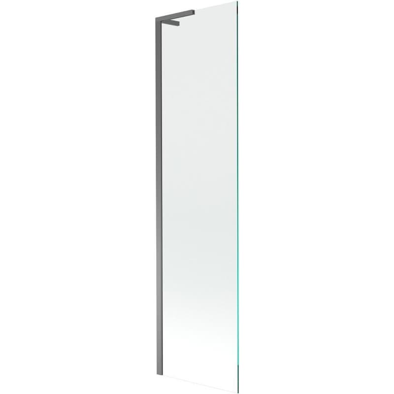 MEXEN/S - Next L vaňová zástena FIX 70 x 150, transparent, grafit metal 895-070-000-03-00-95