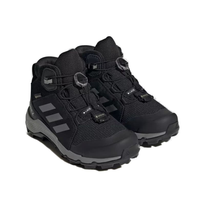 Juniorská členková turistická obuv ADIDAS Terrex Mid Jr GTX core black grey three core black 3