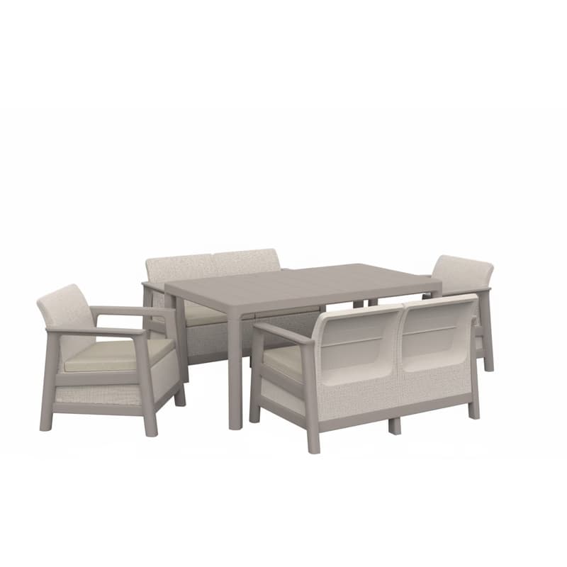 KETER Záhradný set SCANDI LINDI FIESTA | Pebble Grey / Soft beige 2