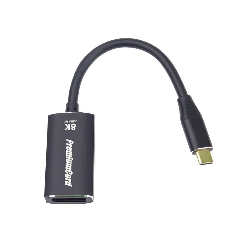 PREMIUMCORD Adaptér USB-C na DisplayPort DP1.4 8K @ 60Hz a 4k @ 120Hz