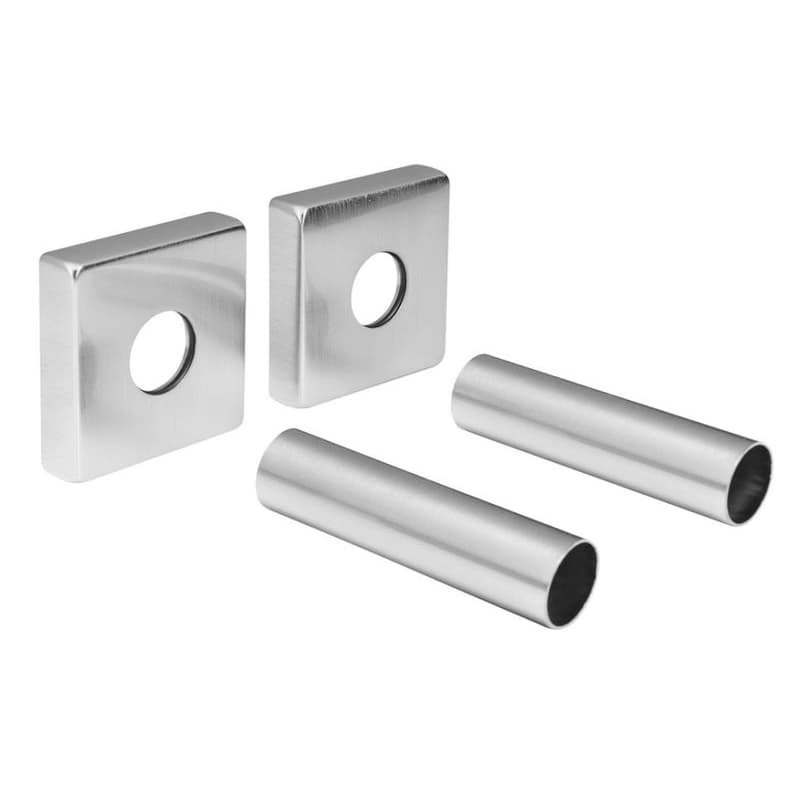 Sapho Set krycích roziet hranatých, brúsená nerez CP812 1