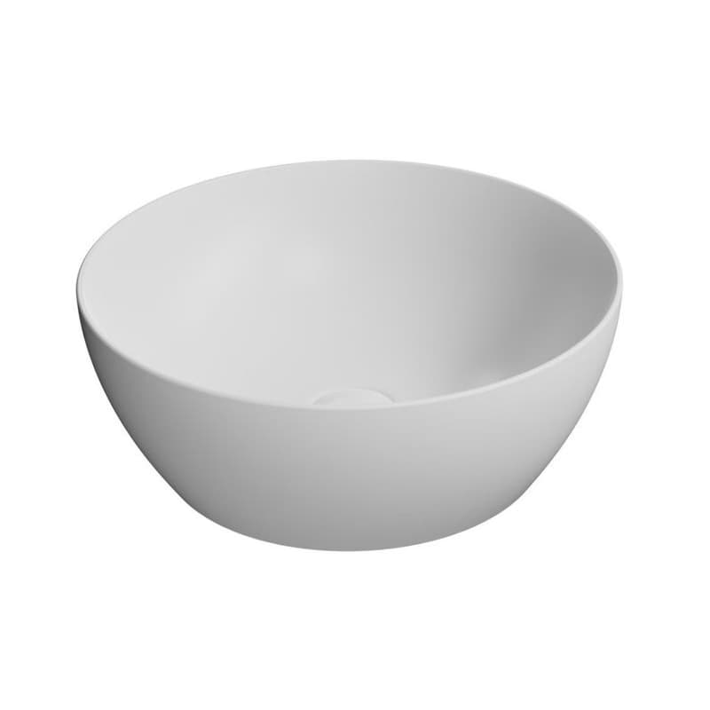 GSI - PURA keramické umývadlo na dosku, Ø 42cm, biela mat 885109 1
