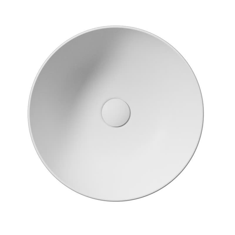 GSI - PURA keramické umývadlo na dosku, Ø 42cm, biela mat 885109 3