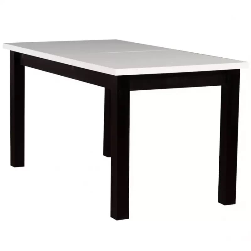 Rozkladací stôl ST28 140/180x80cm biely/cierny 1