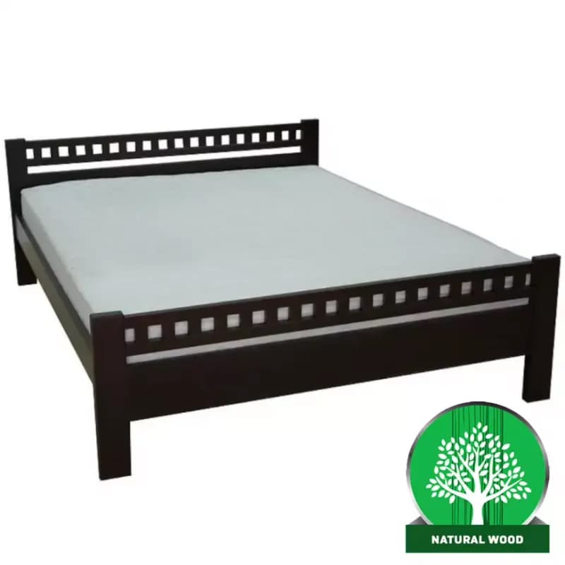 Posteľ Milena 160x200 jelša/wenge 1