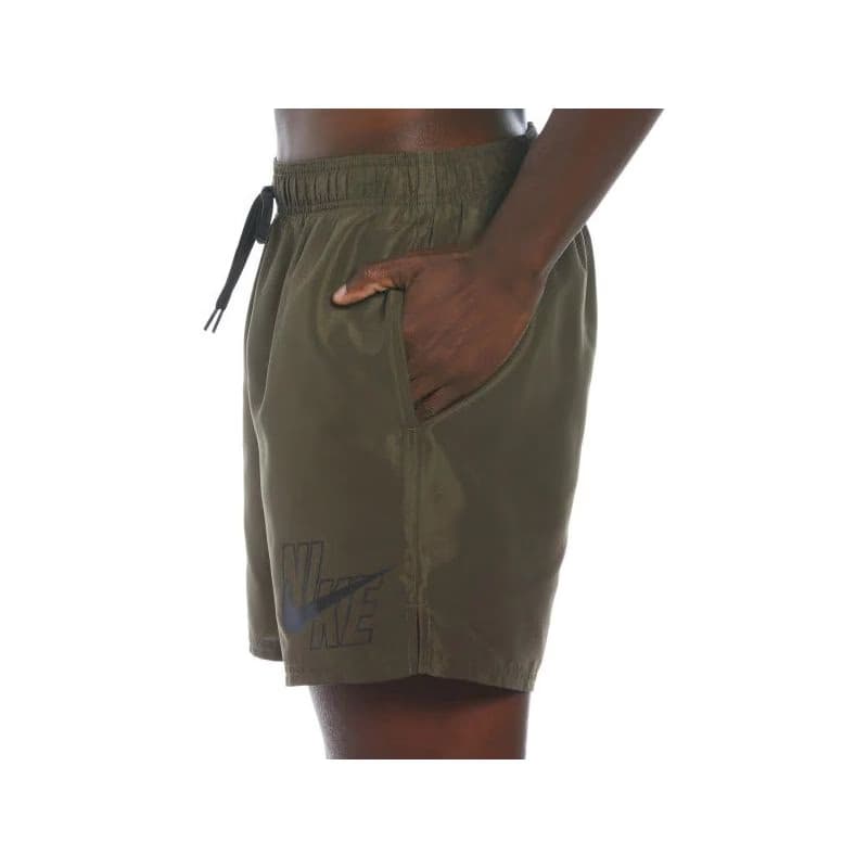 Pánske plavky NIKE SWIM NIKE LOGO LAP 5 inch UNIVER-CARGO KHAKI 2