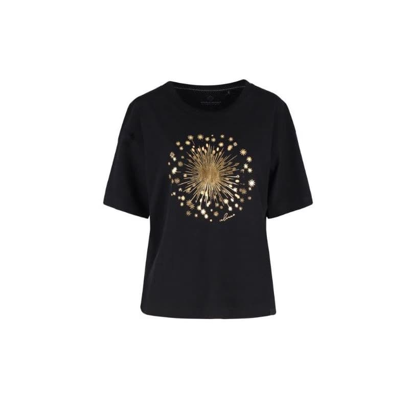 Dámske tričko s krátkym rukávom VOLCANO SHELI-700-BLACK 4