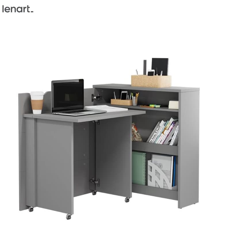 Dig-net nábytok Posuvný stôl Lenart WORK CONCEPT CW-2L slim | ľavá Farba: Sivá 2
