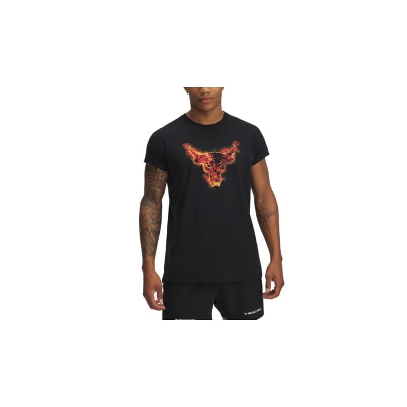 Pánske tričko s krátkym rukávom UNDER ARMOUR PROJECT ROCK Pjt Rock Cap Sleeve T-BLK 1